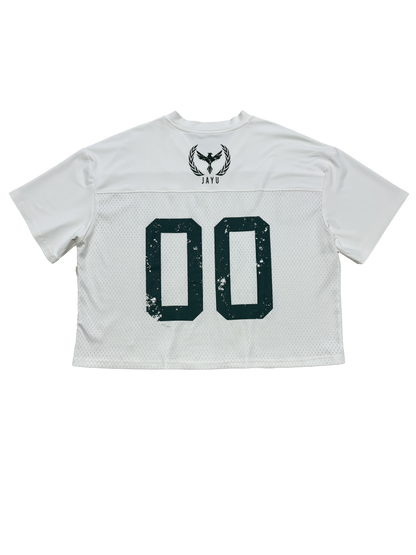 WHITE/JADE GREEN JAYU ATHL DEPT JERSEY