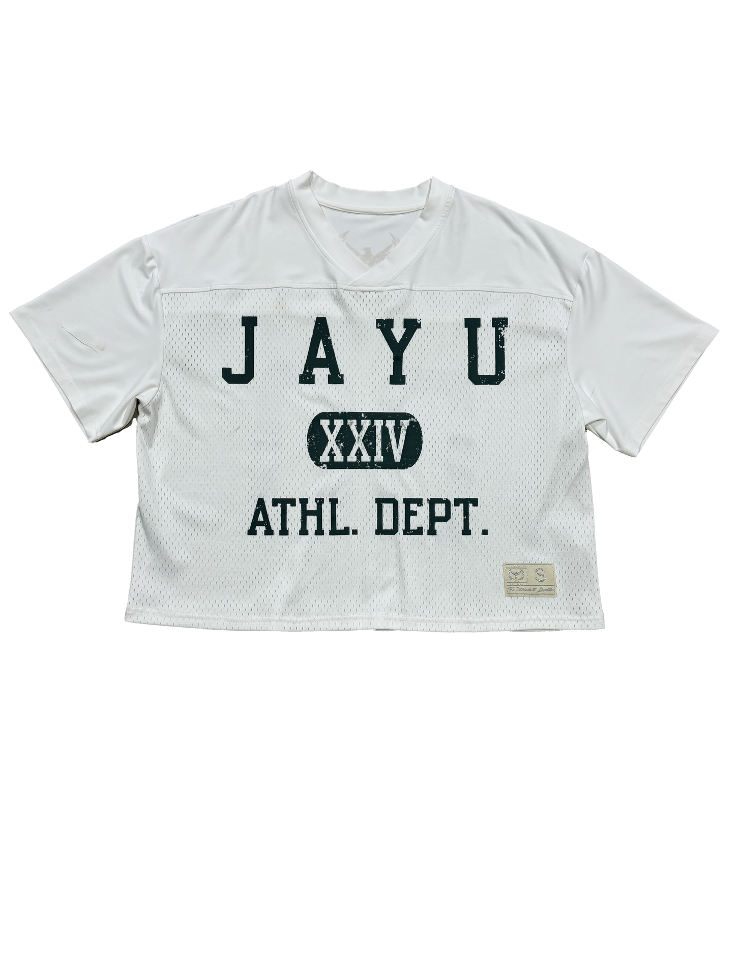 WHITE/JADE GREEN JAYU ATHL DEPT JERSEY
