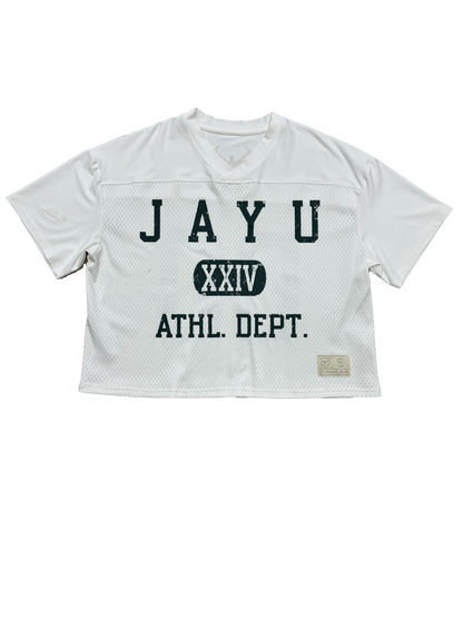 WHITE/JADE GREEN JAYU ATHL DEPT JERSEY