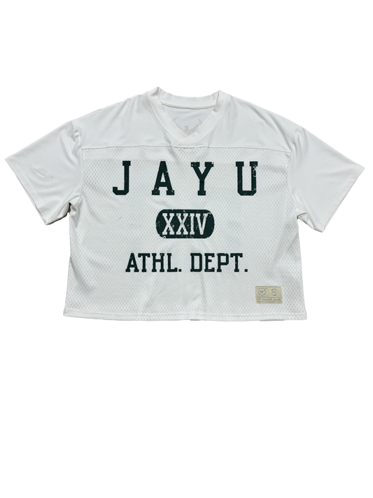 WHITE/JADE GREEN JAYU ATHL DEPT JERSEY