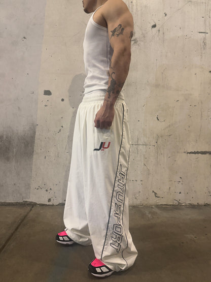 JAYU SPORTS NYLON PANTS - WHITE
