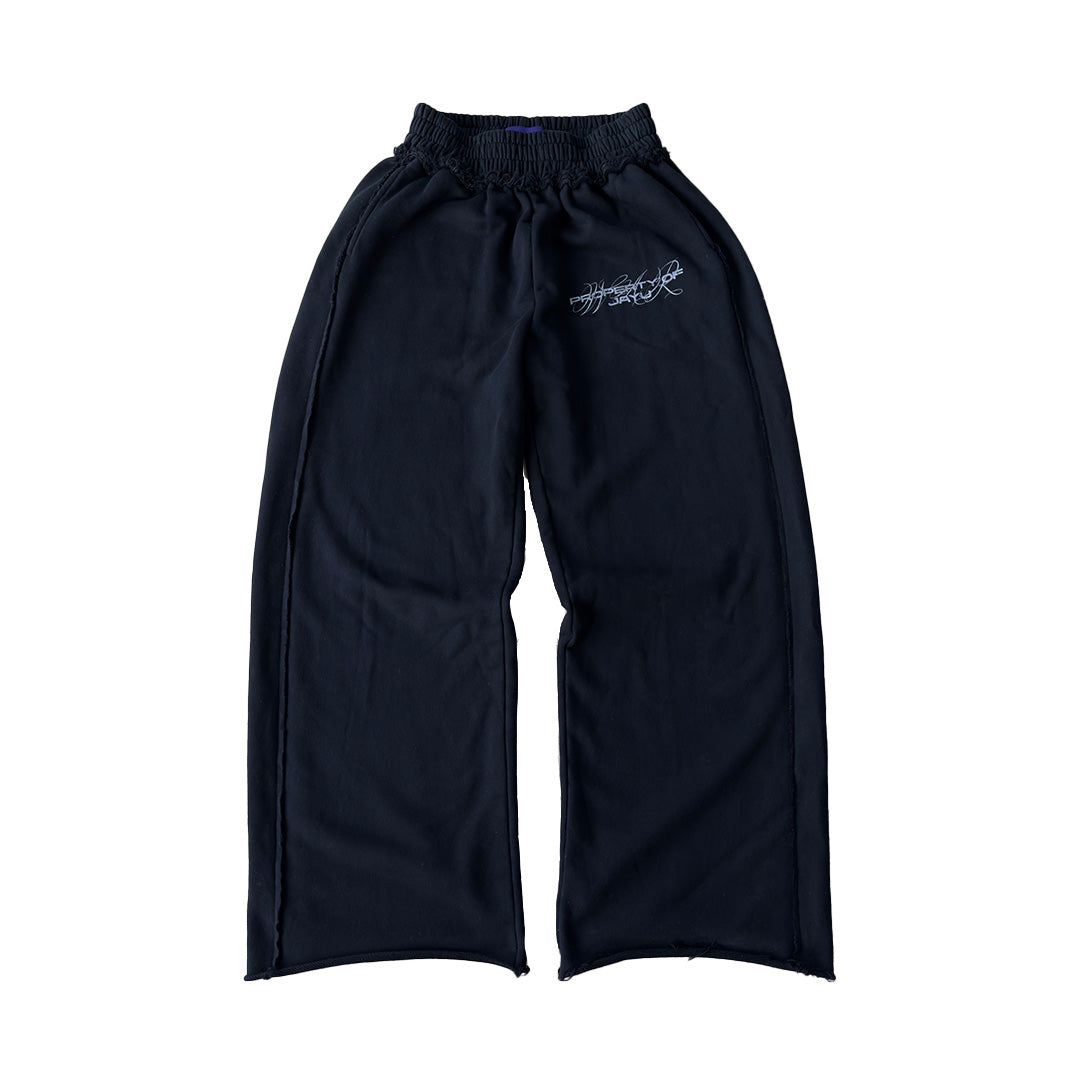 JAYU DISTRESSED SWEATPANTS (BLACK)
