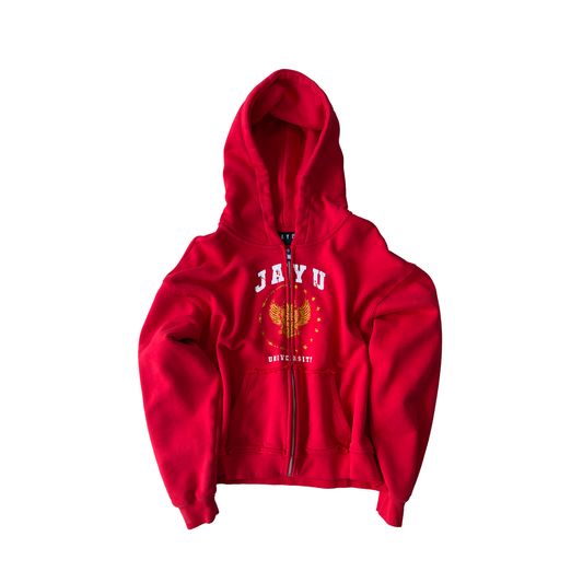 JAYU STATE UNIVERSITY ZIP UP (RED)