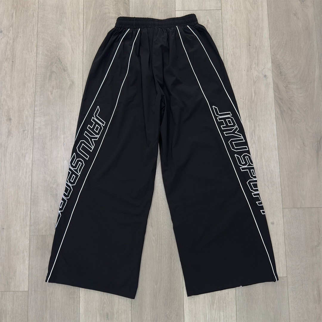JAYU SPORTS NYLON PANTS - BLACK