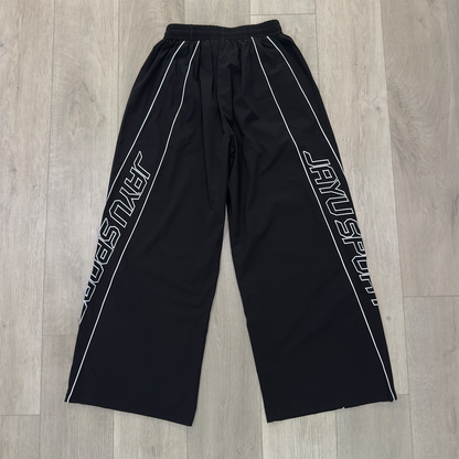 JAYU SPORTS NYLON PANTS - BLACK