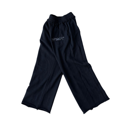 JAYU DISTRESSED SWEATPANTS (BLACK)